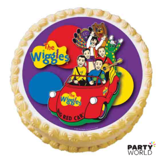 wiggles cake toper round edible image