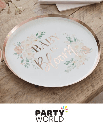 baby in bloom plates