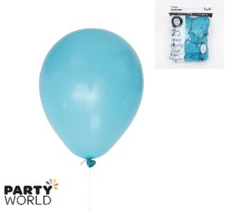 biodegradable latex balloons 30cm 25pk aegean blue