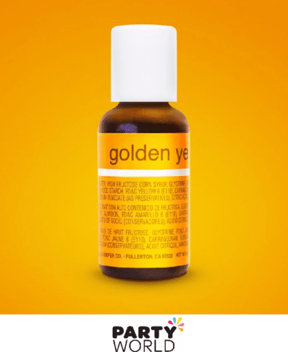 golden yellow gel food colouring liqua gel
