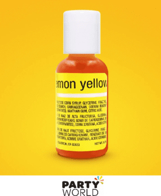 lemon yellow gel food colouring liqua gel