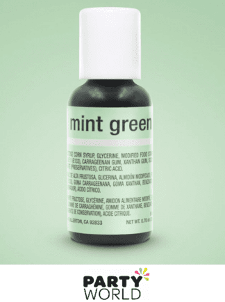 mint green gel food colouring