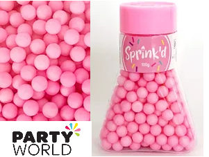 pink matte balls 8mm sprinkles