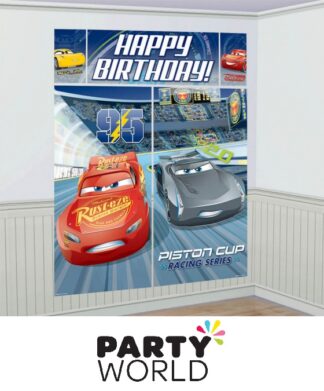 Disney Cars Party Scene Setter Wall Decorating Kit