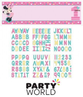 Minnie Mouse Fun To Be One Personalized Giant Banner Kit