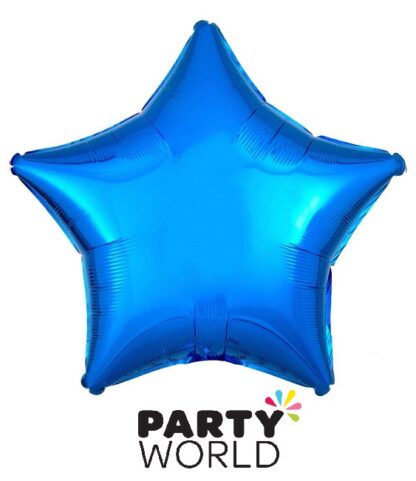 Star Shaped Blue Party Foil Balloon