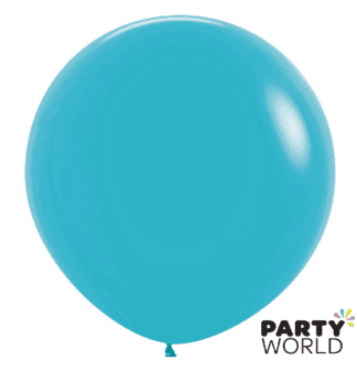 fashion caribbean blue latex balloon large 60cm