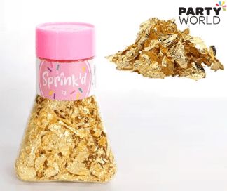 gold flakes sprinkles edible gold leaves