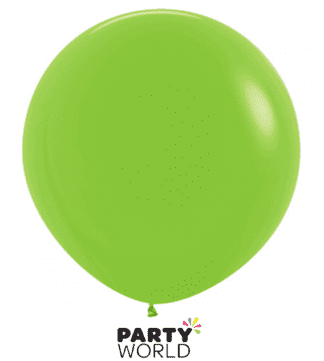 lime green large latex balloon