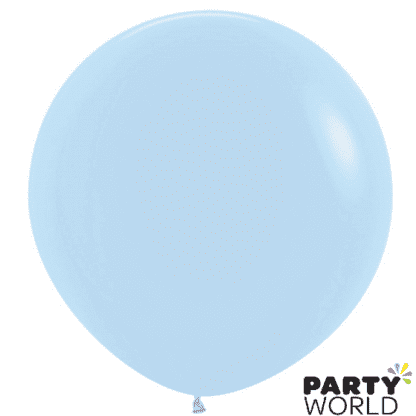 pastel matte blue large latex balloon 60cm 24inch