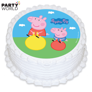 peppa pig cake topper edible image