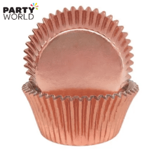 rose gold baking cups