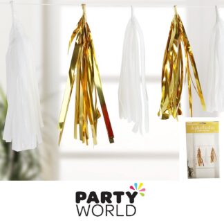 Metallic Gold Paper And Foil Garland (3m)