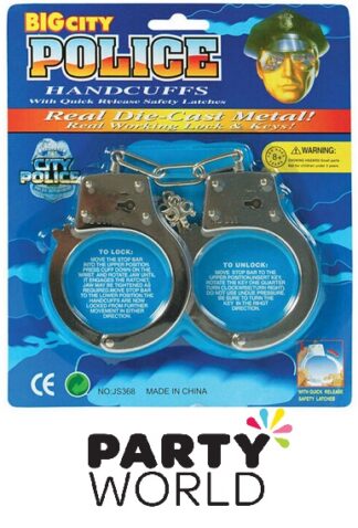 Police Party Metal Handcuffs (1pr)