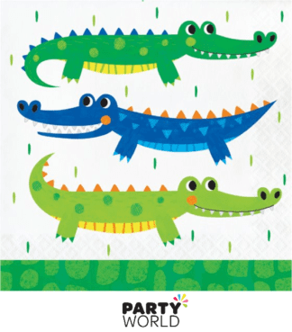 alligator party nakins crocodile theme