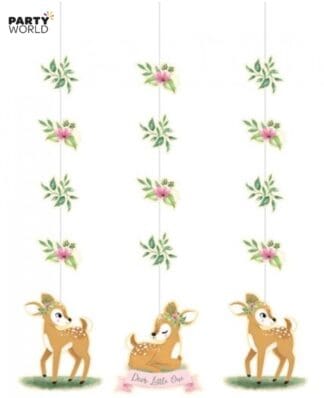 deer hanging decorations woodland party