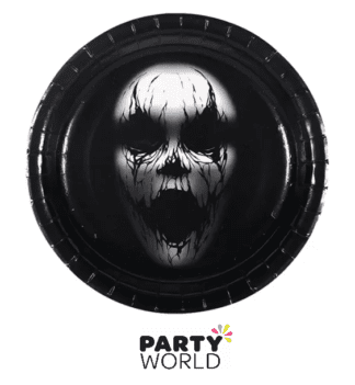halloween paper plates scary ghoul