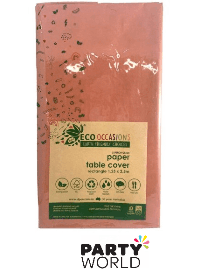 rose gold paper tablecover eco friendly