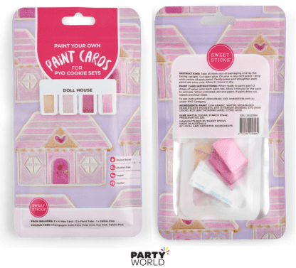 doll house paint cards for cookies pyo paint your own food paint