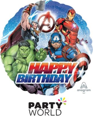 Avengers Happy Birthday Party Foil Balloon