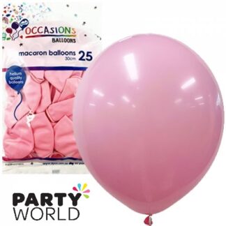 Macaron Soft Pink Latex Balloons 30cm (25)