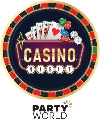 Roll The Dice Casino Large Paper Plates (8pk)