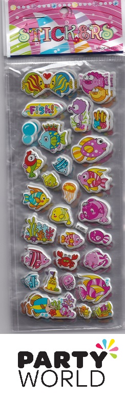 Sea Creatures Party Assorted Stickers (10 Sheets)