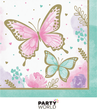 butterfly luncheon napkins