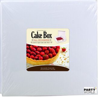 cake box white cardboard