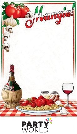 italian banner party decoration