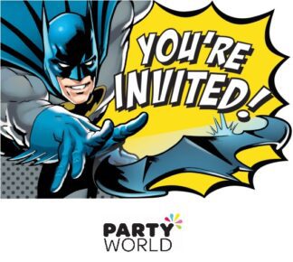 Batman Heroes Unite Party Invitations (8)