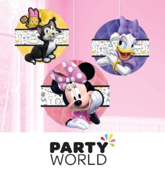 Minnie Mouse Party Happy Helpers Honeycomb Decorations (3)