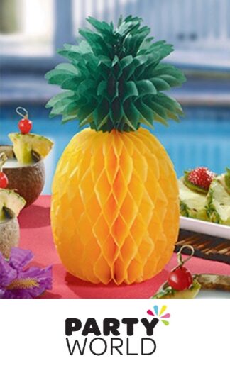 Pineapple Party Tissue Honeycomb Centrepiece Decoration