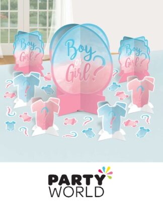 The Big Reveal Boy Or Girl Party Table Decorating Kit