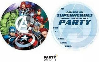 avengers party invitations