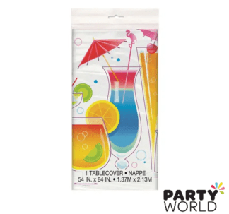 summer cocktail tropical party tablecover