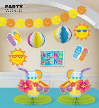 tropical party room decorating kit