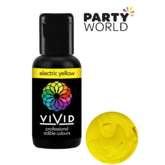 vivid professional edible colour food gel cake colouring - electric yellow
