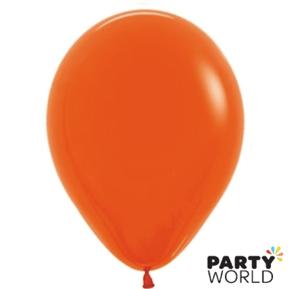 mini fashion orange latex balloons