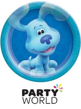 Blue's Clues Party 7in Blue Paper Plates (8)