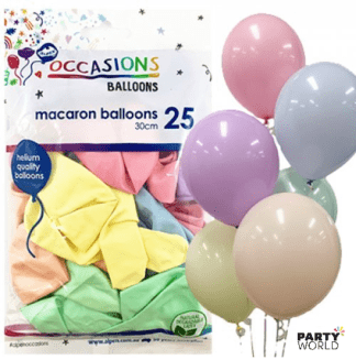 macaron pastel balloons