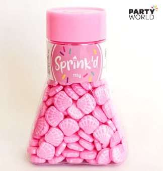 pink shells sprinkles