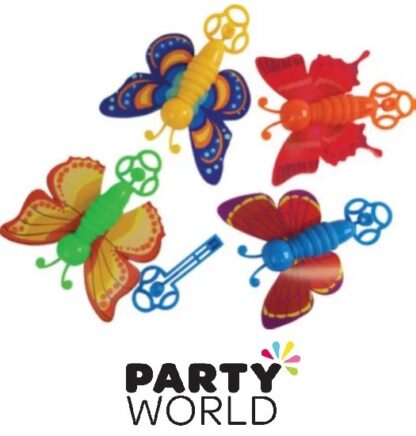 Butterfly Party Assorted Plastic Decorations (4pcs)