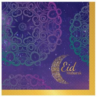 Eid Mubarak Paper Luncheon Napkins (16pk)