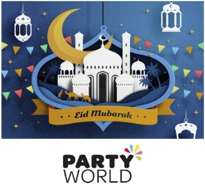 Eid Mubarak Vinyl Cloth Backdrop