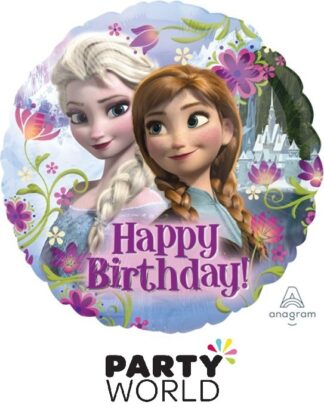 Frozen Party Happy Birthday Round Foil Balloon 17in