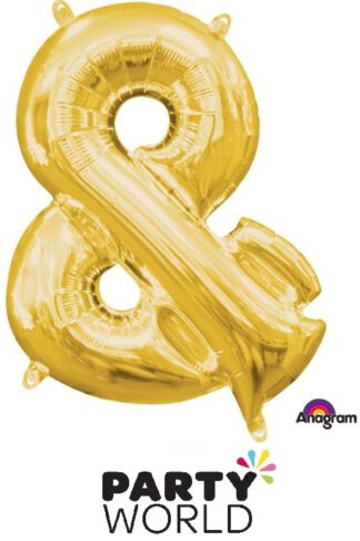 Gold Symbol & Mini Foil Balloon (Air Fill Only)