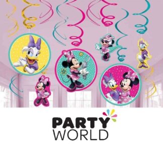 Minnie Mouse Party Happy Helpers Swirl Decorations (12)