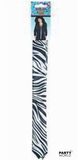 zebra print tie