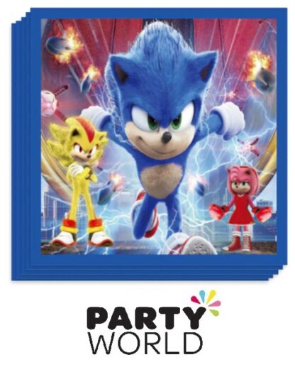 Sonic The Hedgehog Party Luncheon Napkins (20pk)